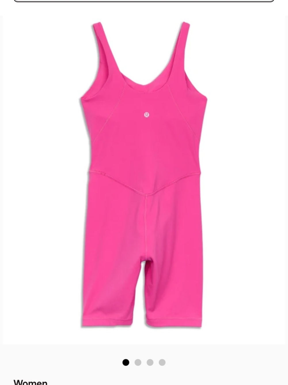 lululemon athletica Hot Pink Align Fitted Athletic Jumpsuit Romper 8